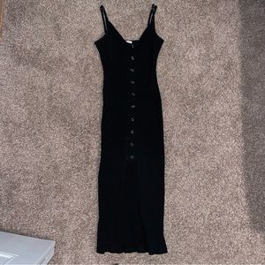 Princess Polly Black Midi Dress